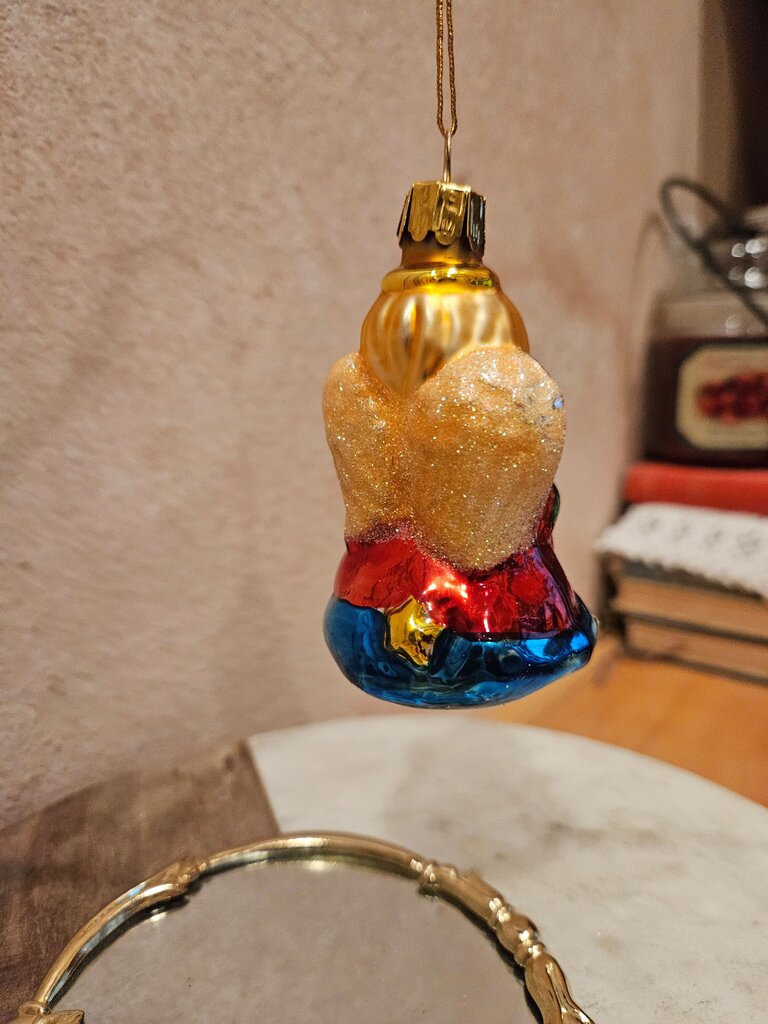 Colorful Glass Angel Ornament