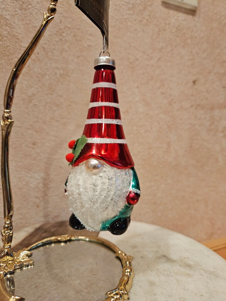 Robert Stanley Home Collection Glass Gnome Ornament