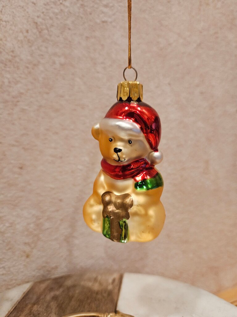 Vintage Christmas Bear Ornament
