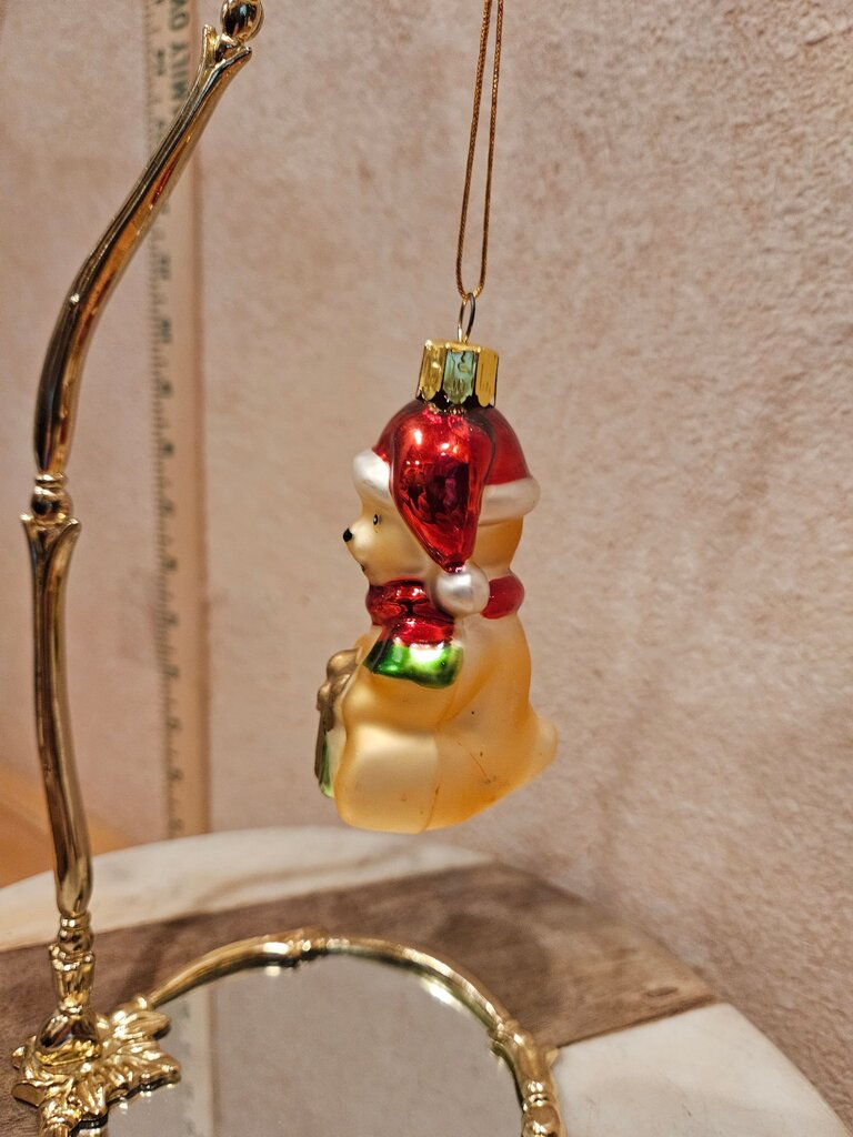 Vintage Christmas Bear Ornament