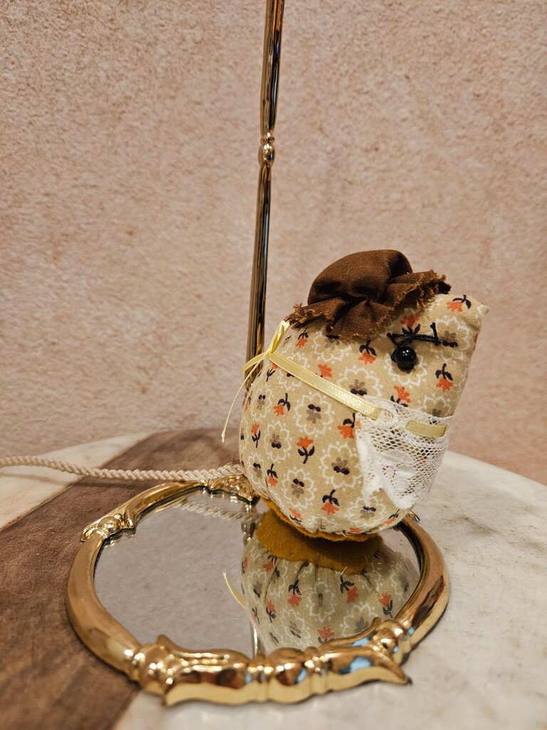 Handcrafted Fabric Bird Decor