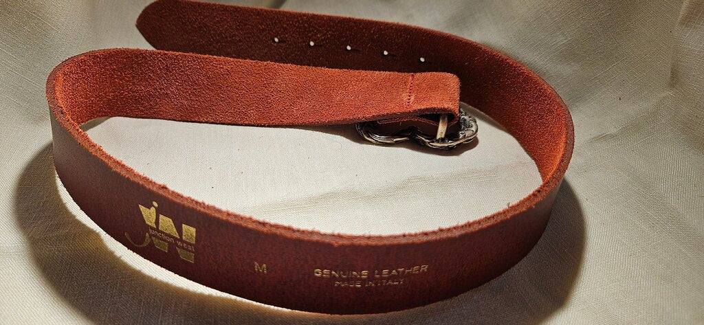 Junction West Genuine Leather Belt with Heart Buckle