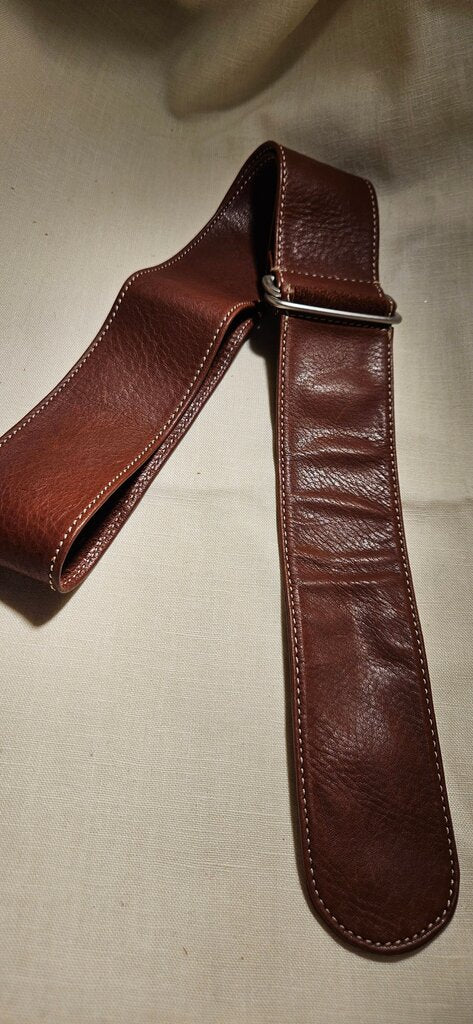 Brown Leather Guitar Strap