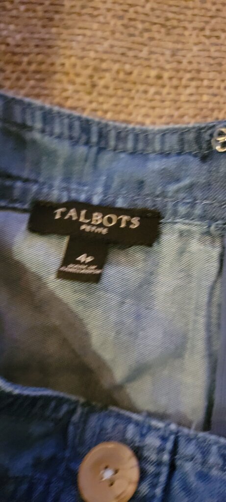 Talbots Denim Overall Dress
