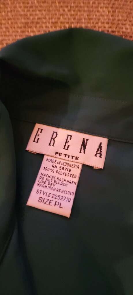 Erena Petite Green Blouse