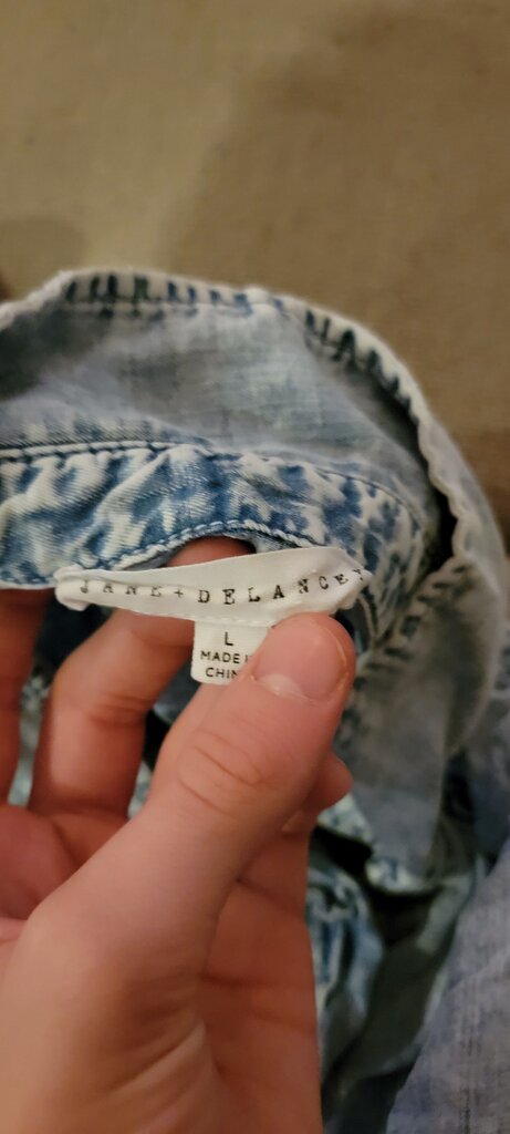 Jane + Delancey Light Blue Denim Shirt