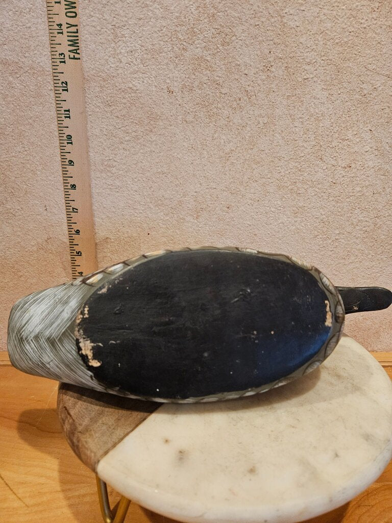andcrafted Vintage Duck Decoy Signed American Folk Art Solid Wood Farmhouse Cabin Grandmacore Cottage Granny Core