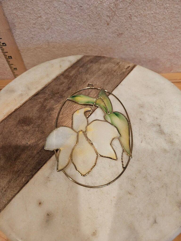 Beautiful Floral Suncatcher GORGEOUS Window Lily Decor