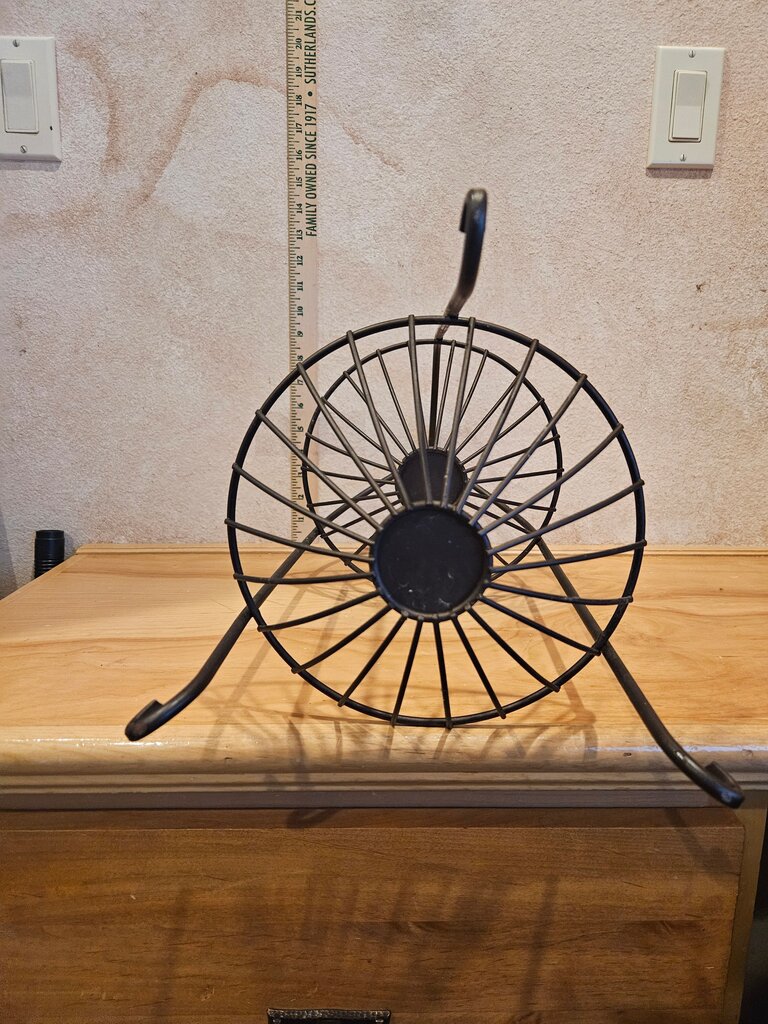 Metal Fruit Wire Basket Double Tier Faux Or Real Fruit Table Centerpiece Farmhouse Country cottage decor