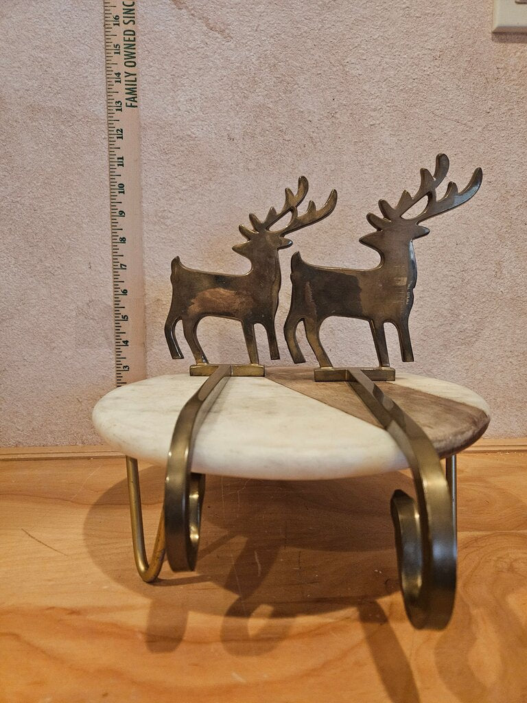 Christmas Stocking Hanger Reindeer Metal Heavy Long Arm Grandmacore Cottage Granny core Elegant holiday