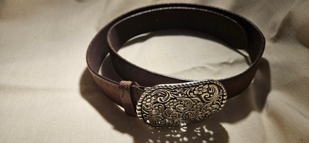 Floral Patterned Adjustable Belt
