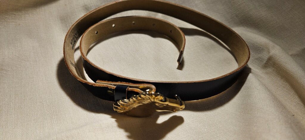 Leather Horse Head Belt
