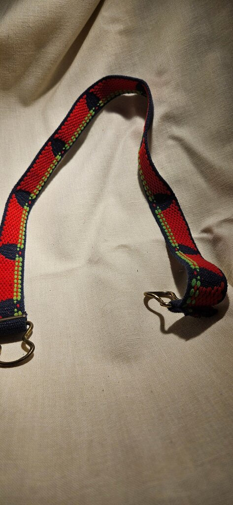 Colorful Woven Strap with Clips