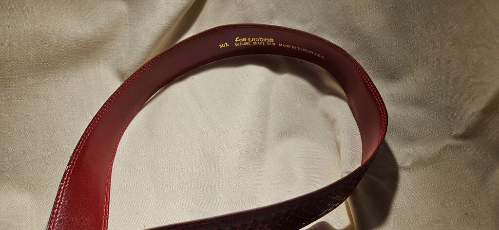 Genuine Snake Skin Belt