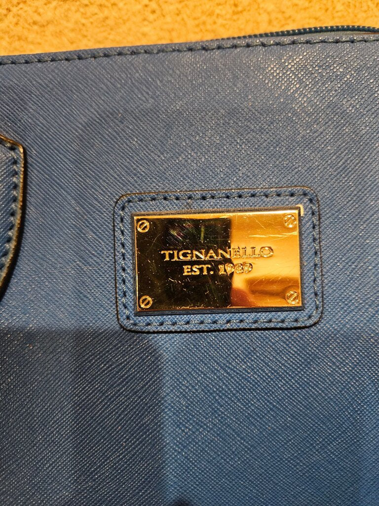 Tignanello Blue Handbag