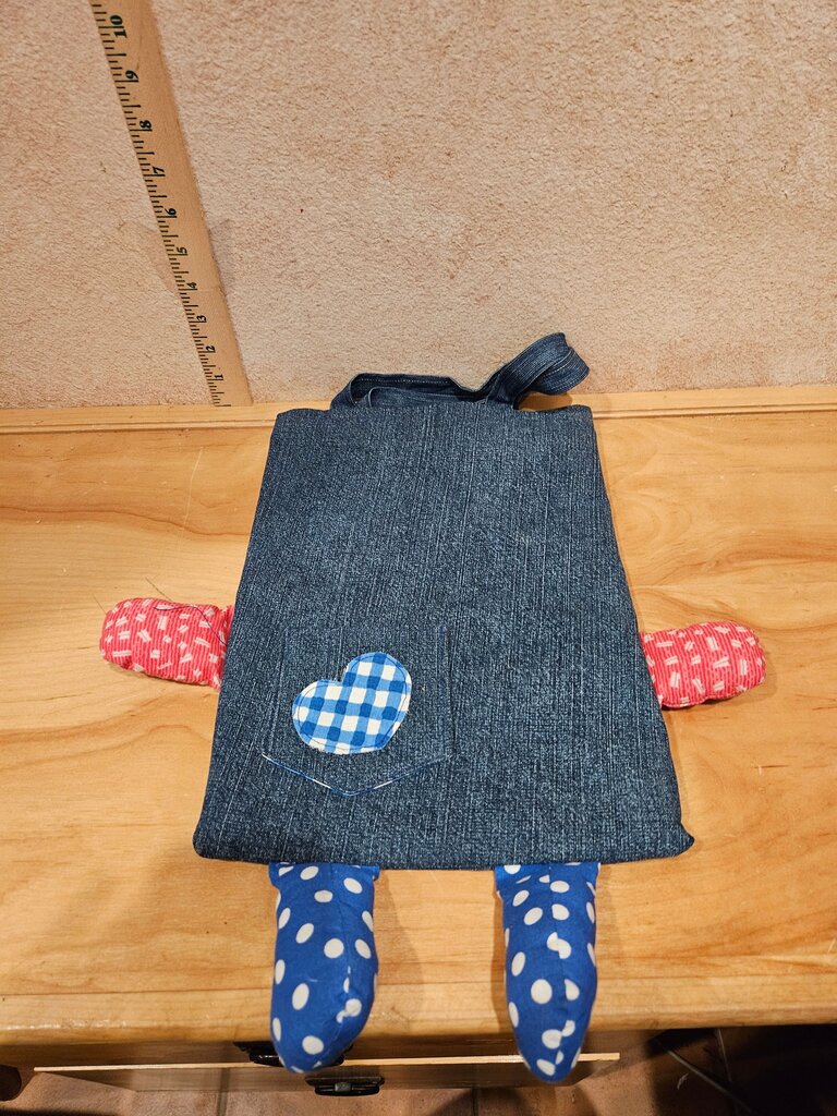 Denim Fabric Kids' Toy Bag
