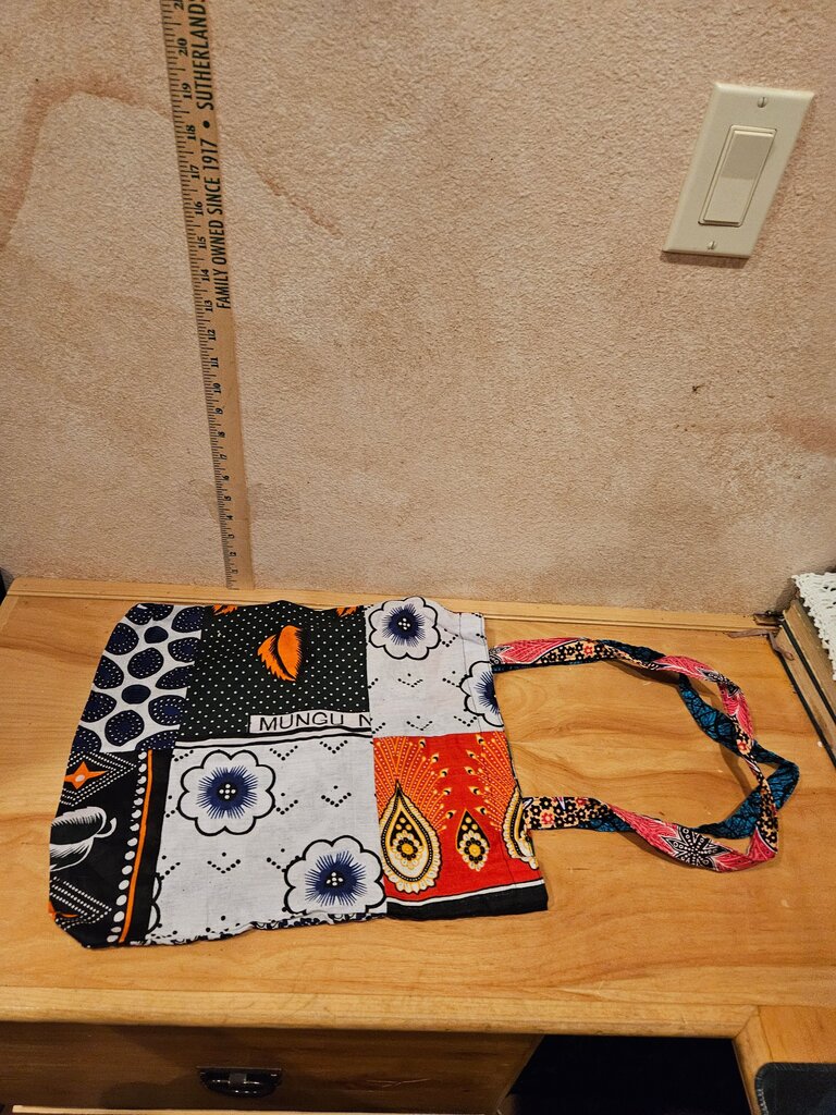 Colorful African Print Tote Bag