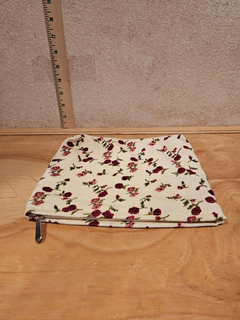Floral Print Cosmetic Pouch