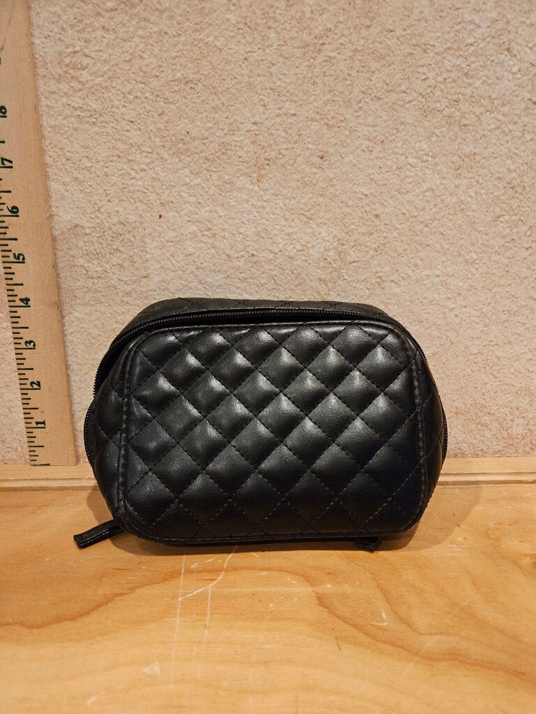 Trish McEvoy Black Quilted Makeup Planner