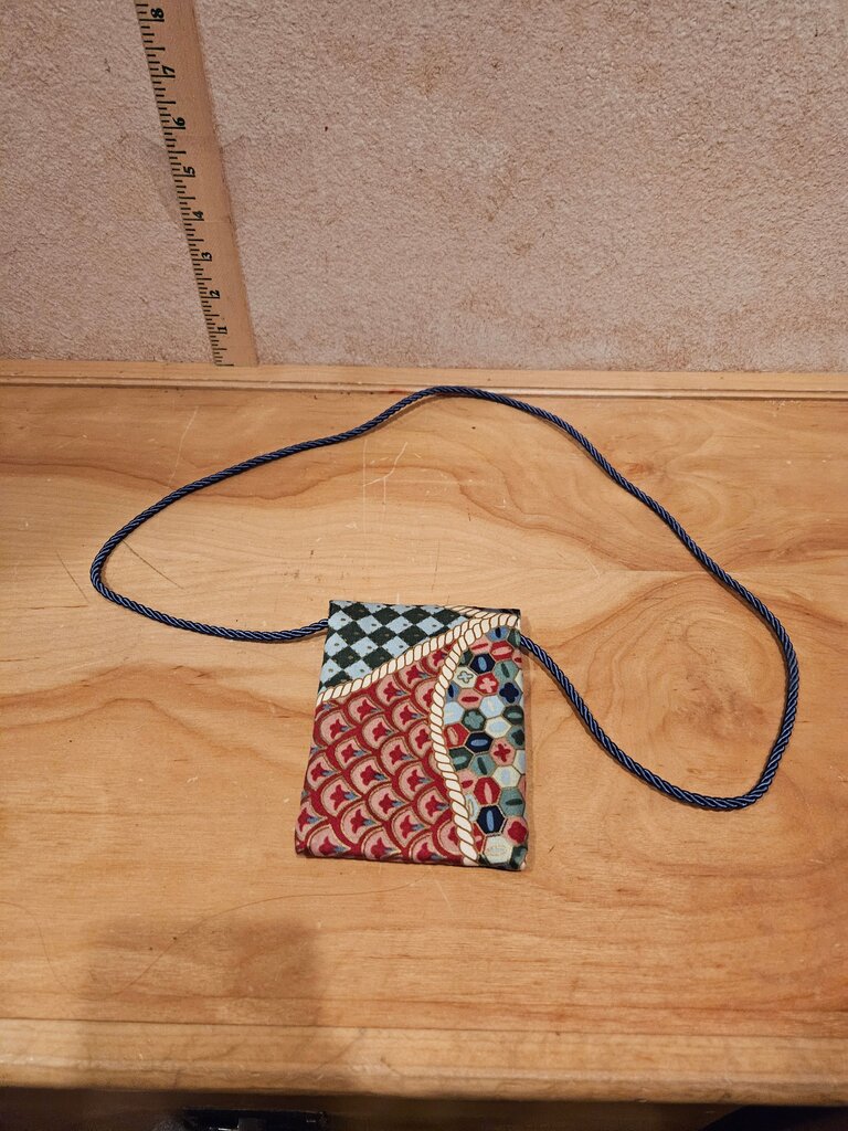 Colorful Fabric Crossbody Wallet
