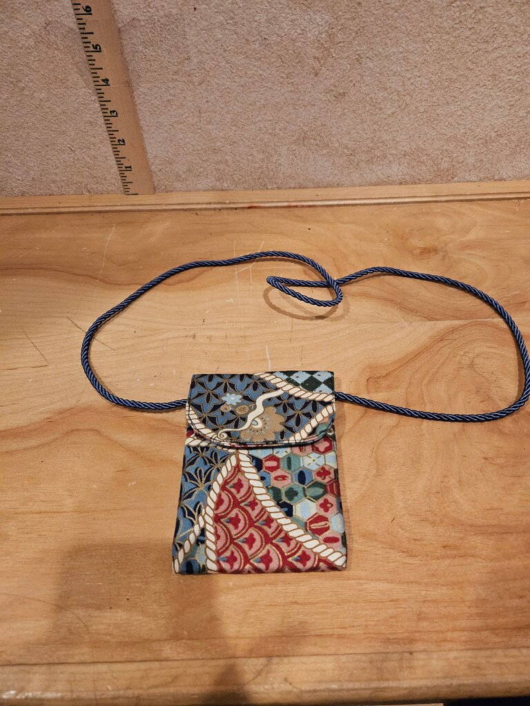 Colorful Fabric Crossbody Wallet