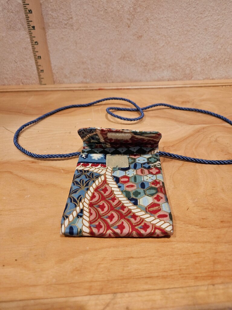 Colorful Fabric Crossbody Wallet