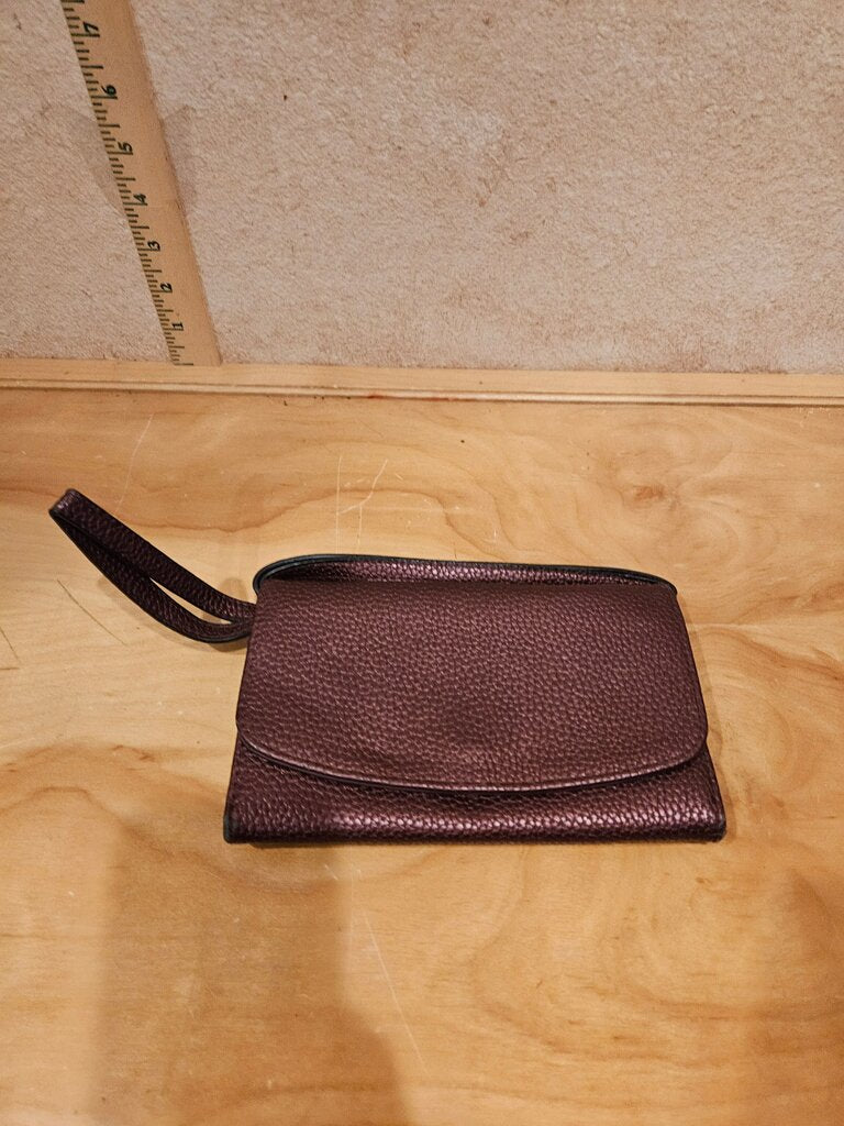 Brown Leather Clutch Wallet