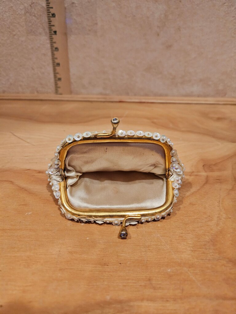 Vintage Beaded Clutch Purse