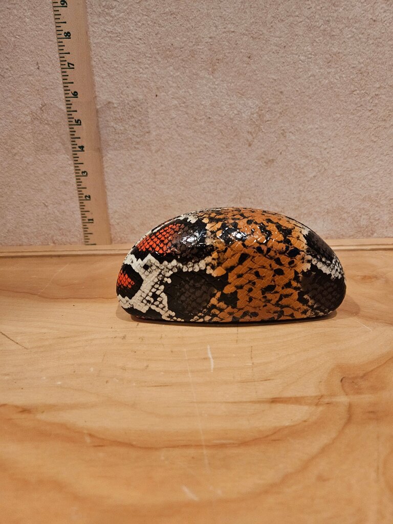 Snakeskin Print Eyeglasses Case