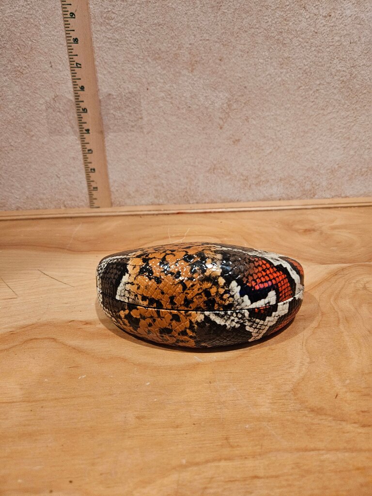 Snakeskin Print Eyeglasses Case