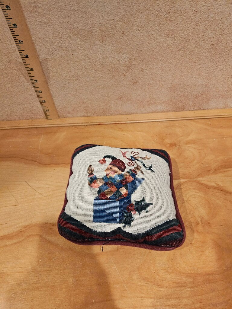 Holiday Decorative Pillow with Santa Design