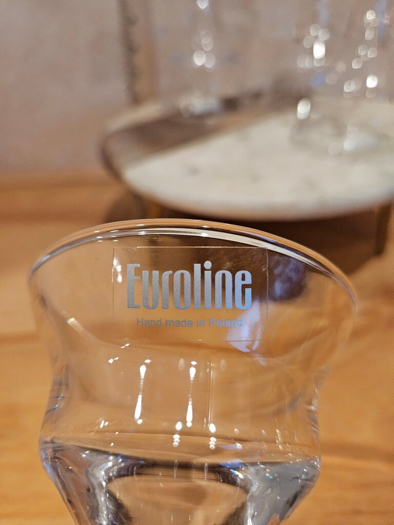 Euroline Handcrafted Vintage Hand-Blown Clear Glass Stirrup Cup Equestrian Fox Hunt Barware Goblet