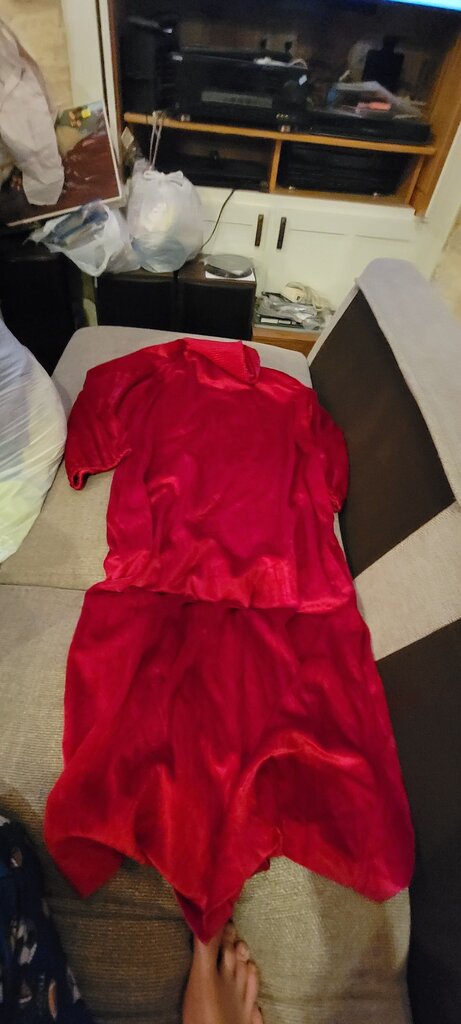 Red Velvet Women's Dress