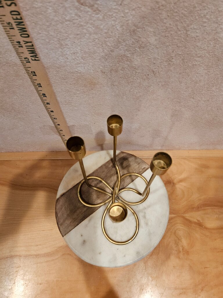 MCM Vintage Spiral Metal Candle Holders Has a Modern Minimalist look twisted 4 arm Taper candle holder Table Centerpiece