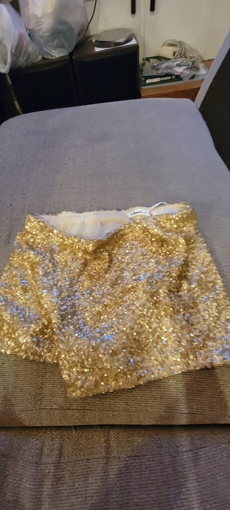 Gold Sequin Skirt