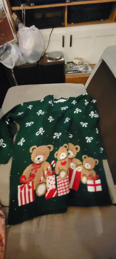 Vintage Holiday Bear Sweater