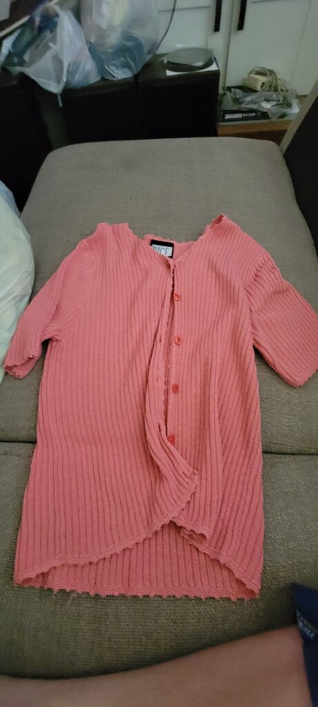 BICE Petite Medium Pink Textured Cardigan