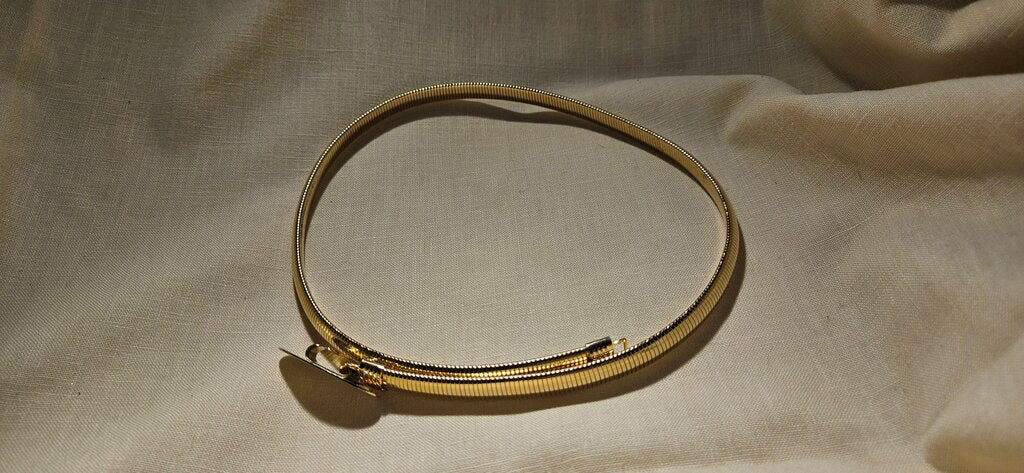 Gold-tone Adjustable Choker Necklace