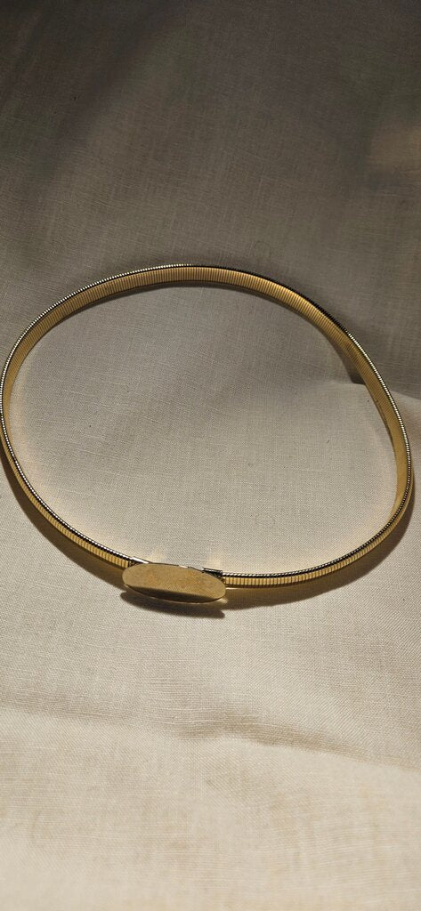Gold-tone Adjustable Choker Necklace