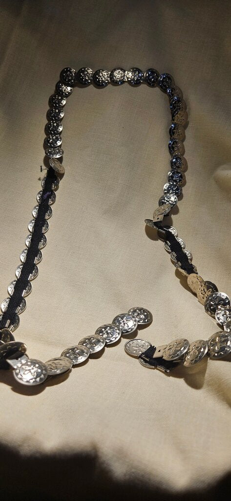 Vintage Silver Coin Belt