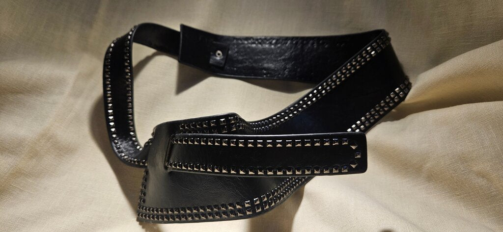 Black Studded Belt