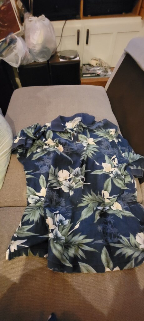 Island Vintage Floral Print Polo Shirt