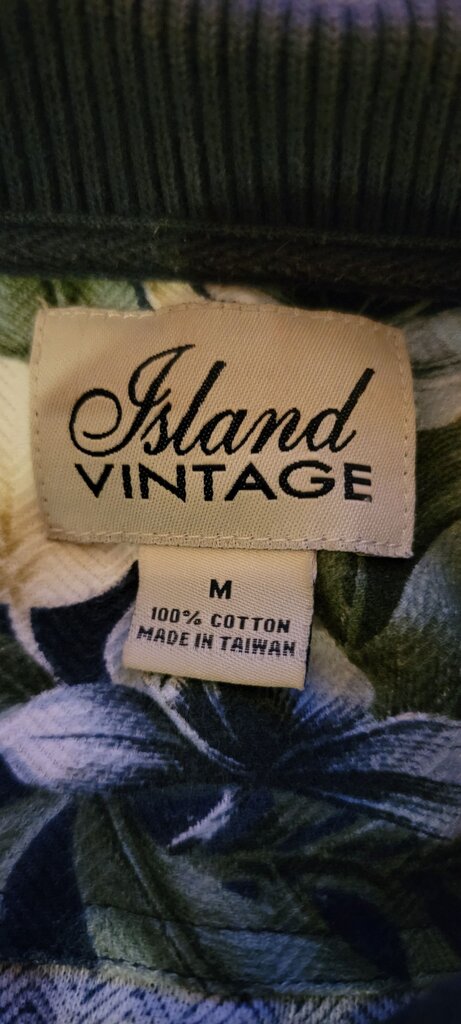Island Vintage Floral Print Polo Shirt