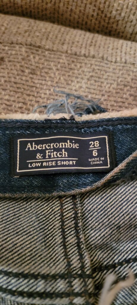 Abercrombie & Fitch Low Rise Denim Shorts