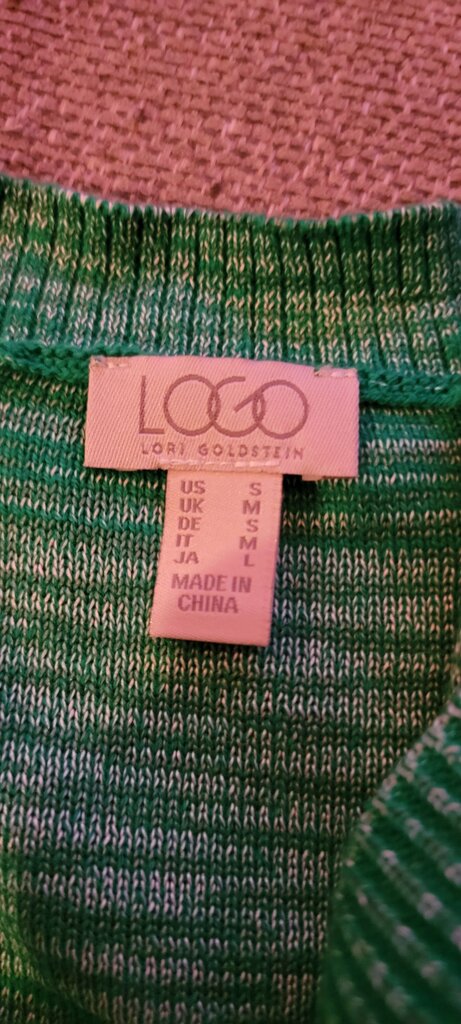 Lori Goldstein Green Sweater