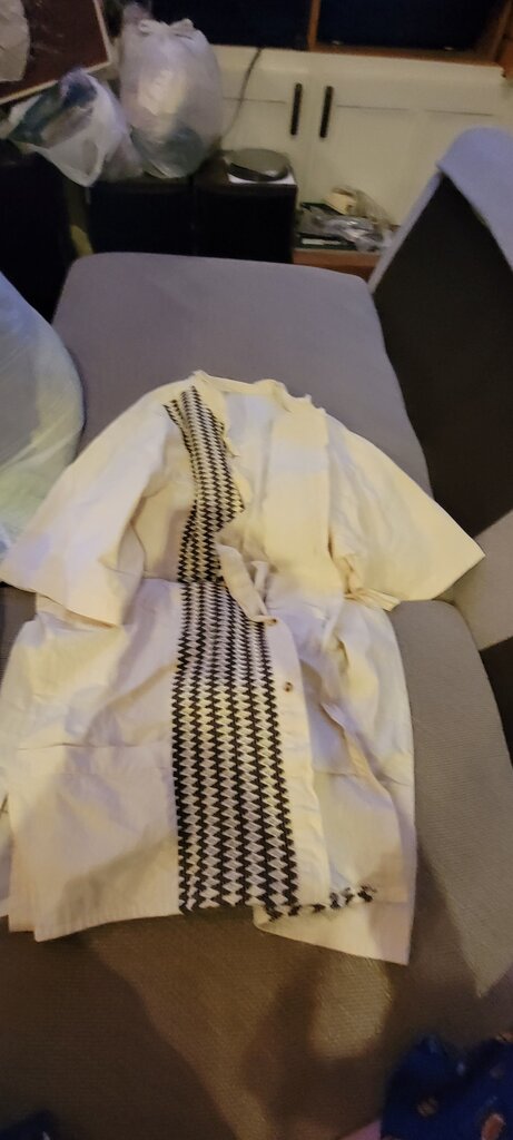 Casual Shirt with Black Pattern