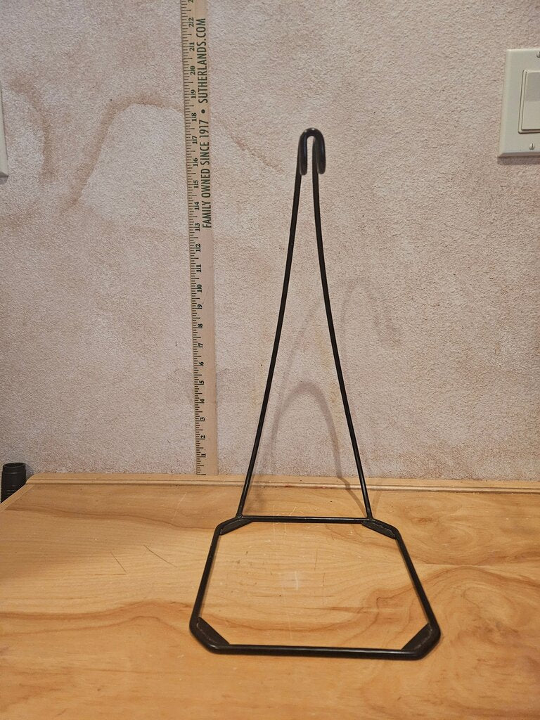 Larger Hanging Plant Terrarium Stand Black Metal Ornament, banana Holder Display