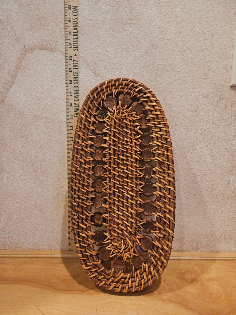 Unique Handwoven Oval Decorative Basket tableware barware shelf or trinket display