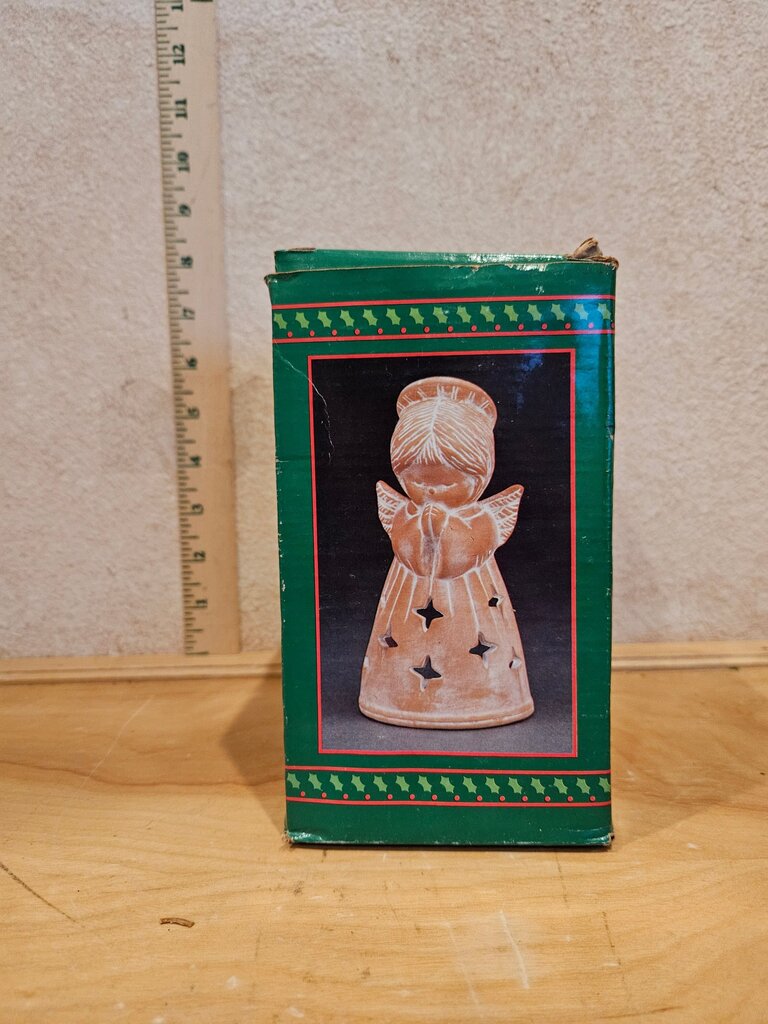 Vintage House Of Lloyd Christmas Around The World Votive Praying Angel 6" w box