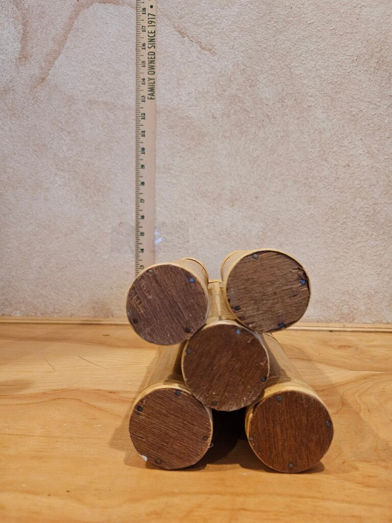 Unique Hard to find Coastal Living Bamboo Dried Flower Holder Utensil Display Beach Decor as is reglued